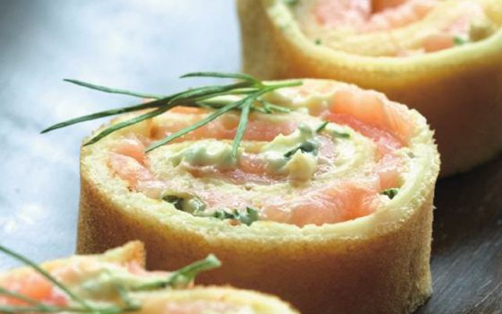 Smoked Salmon Roulade Recipe